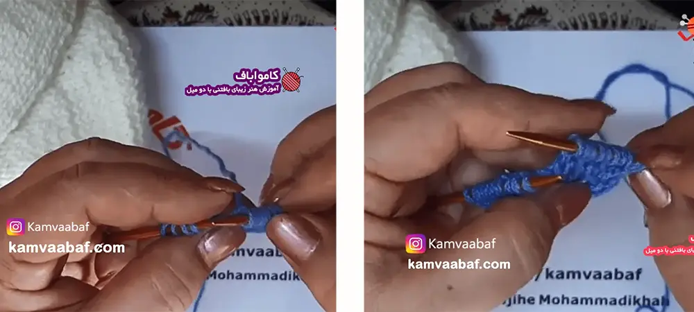 آموزش بافت کلاه فرانسوی