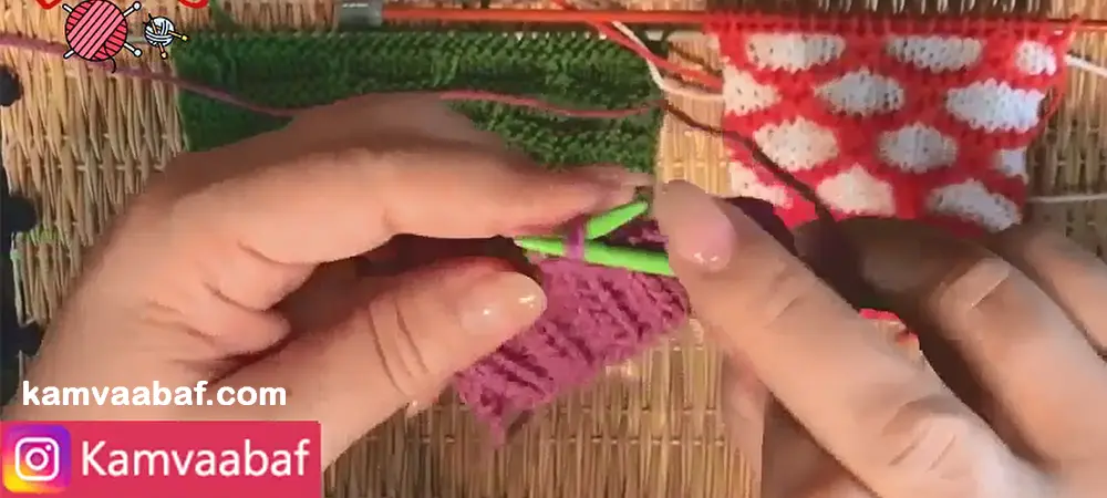 آموزش بافت مدل لانه زنبوری