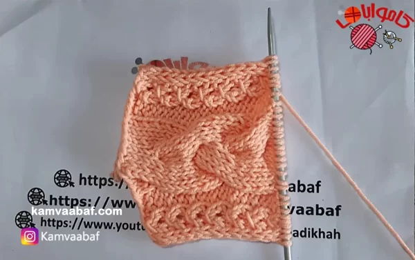 آموزش بافت هدبند(تل) به عرض