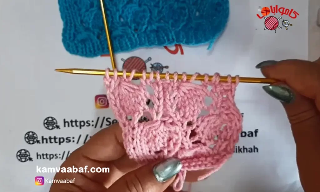 آموزش بافت مدل توت فرنگی