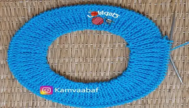 آموزش بافت یقه گرد جلو بسته