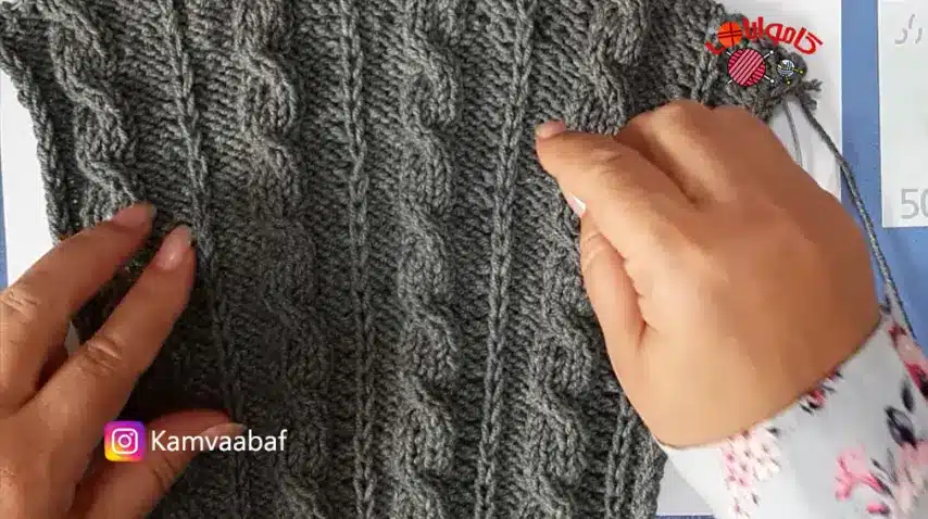 آموزش بافت لگ مدل پیچی