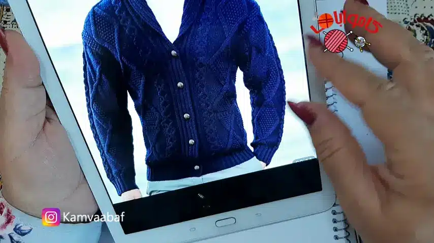 آموزش بافت پلیور مردانه